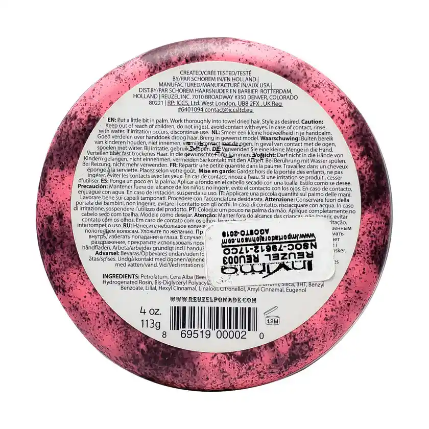 Reuzel Cera Rosada Grease