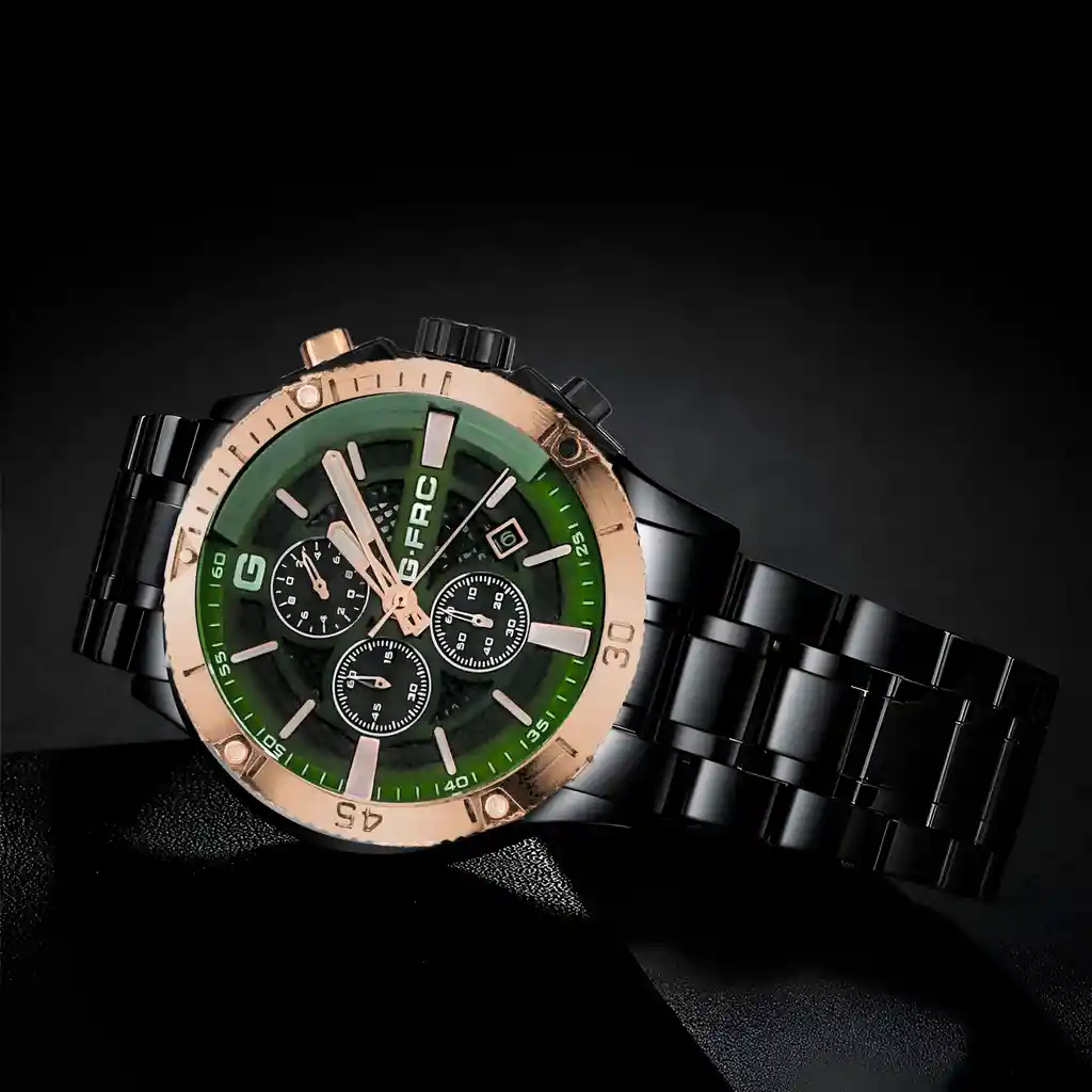 Reloj G-force H3840g Cronografo Funcional Acero + Estuche