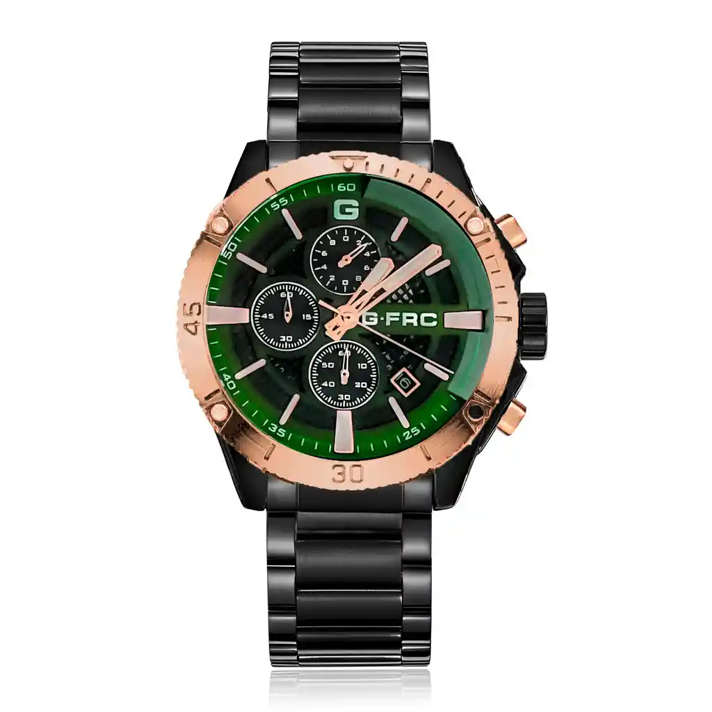 Reloj G-force H3840g Cronografo Funcional Acero + Estuche