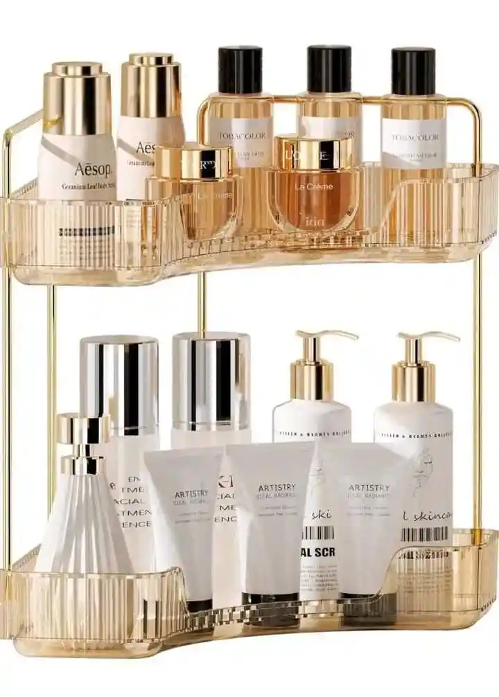 Organizador Maquillaje En Acrílico 2 Pisos