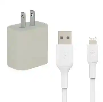 Cargador Iphone 12w + Cable Carga Rápida
