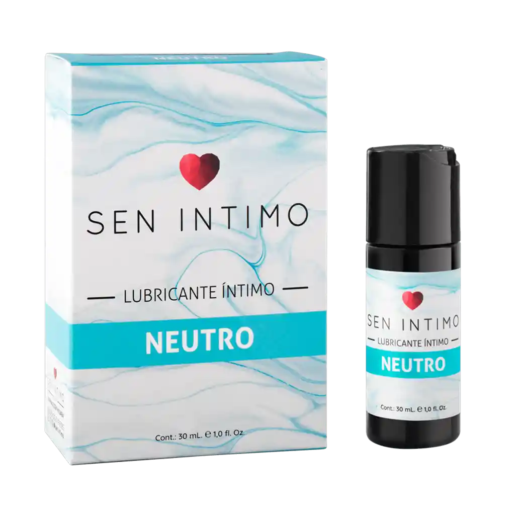 Sen Intimo Lubricante Neutro Natural X 30ml, Lubricante Base Agua