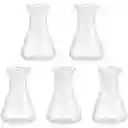 Juego De Frascos Cónicos De Plástico De 1.7 Fl Oz, Escala Transparente, Frasco Cónico Científico Para Laboratorio Escolar