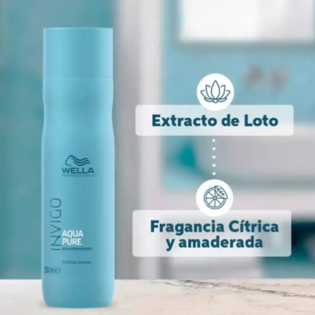 Duo Wella Shampoo Aqua Pure + Oleo 30ml