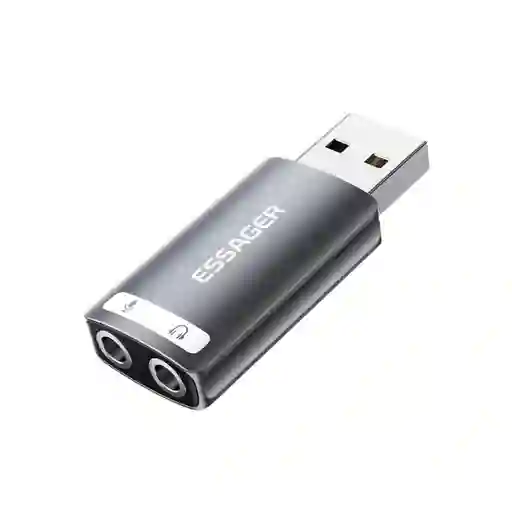 Adaptador Usb A Jack 3.5 Tarjeta De Sonido Microfono Externa