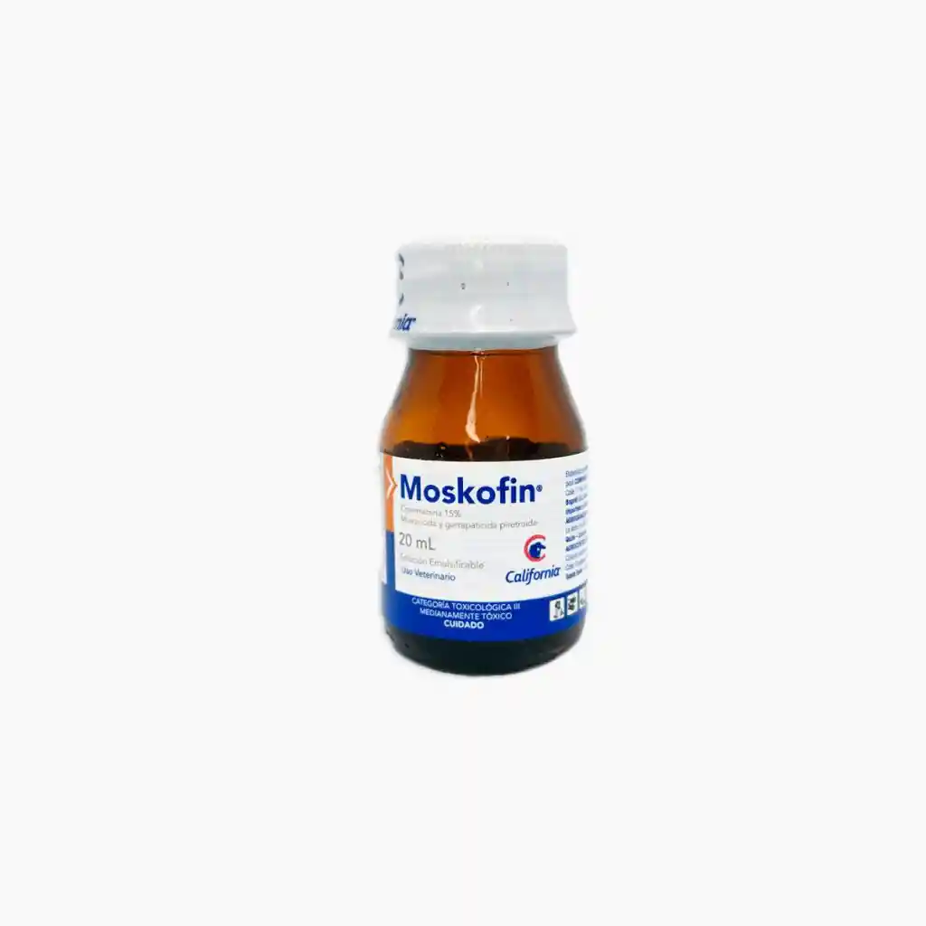 Moskofin Ec * 20 Ml Cipermetrina Anti Garrapas, Moscas, Pulgas