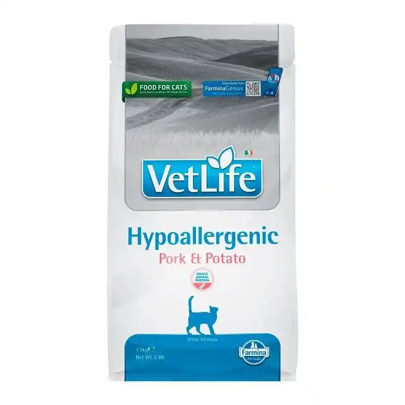 Vet Life Gato Hypoallergenic Pork 2kg