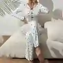 Pijama Dos Piezas Coquette Corazones Rosado (talla L-xl)