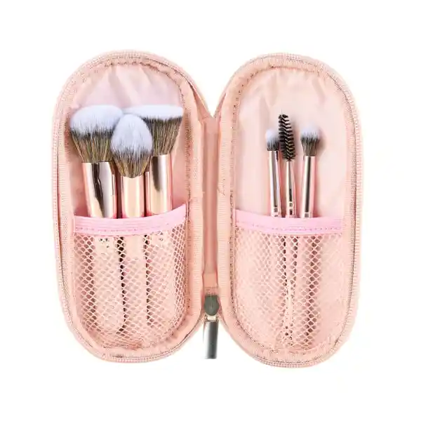 Kit De Brochas Pink Travel Atenea X 6 Unds