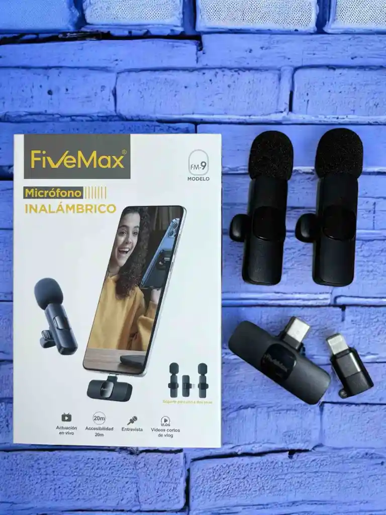 Microfonos Inalambricos Para Iphone Android | 2 En 1