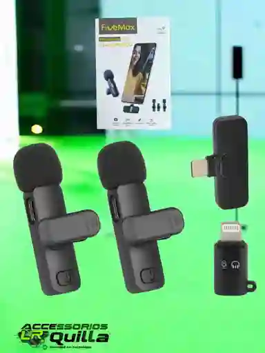 Microfonos Inalambricos Para Iphone Android | 2 En 1
