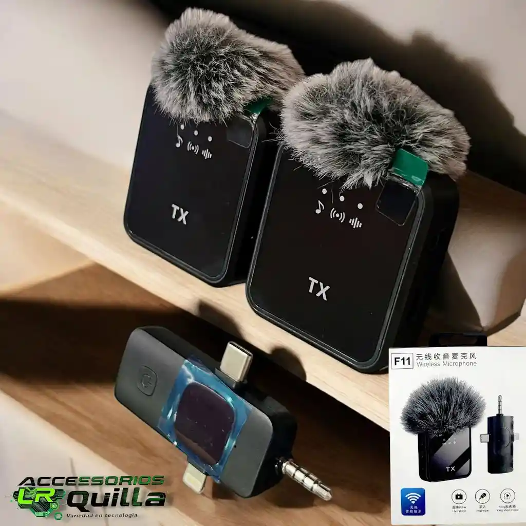 Microfonos Profesionales Inalambricos Para Iphone, Android Y Camara | 2 En 1