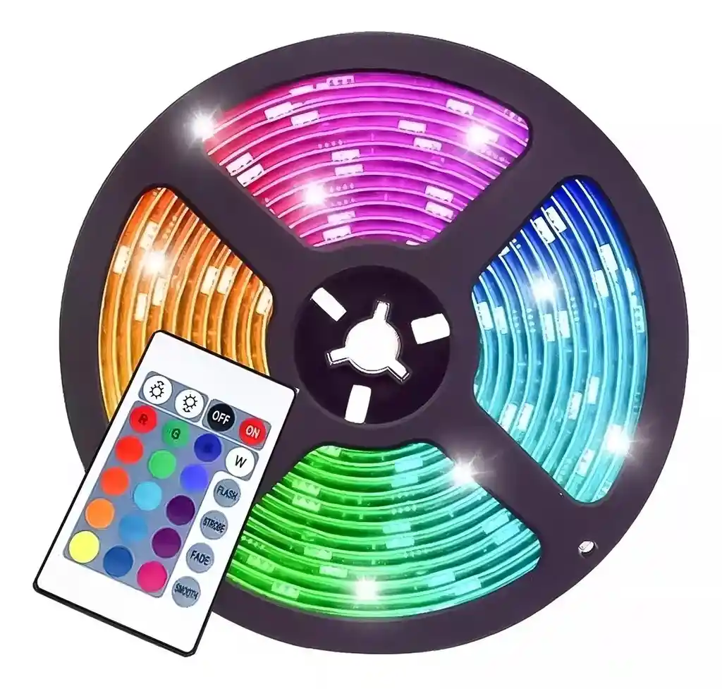 Cinta Led Rgb Bluetooth Luces Tv Hogar 10mts Luz Color Rgb