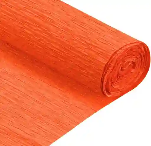 Papel Crepe/naranja 1 Pliego