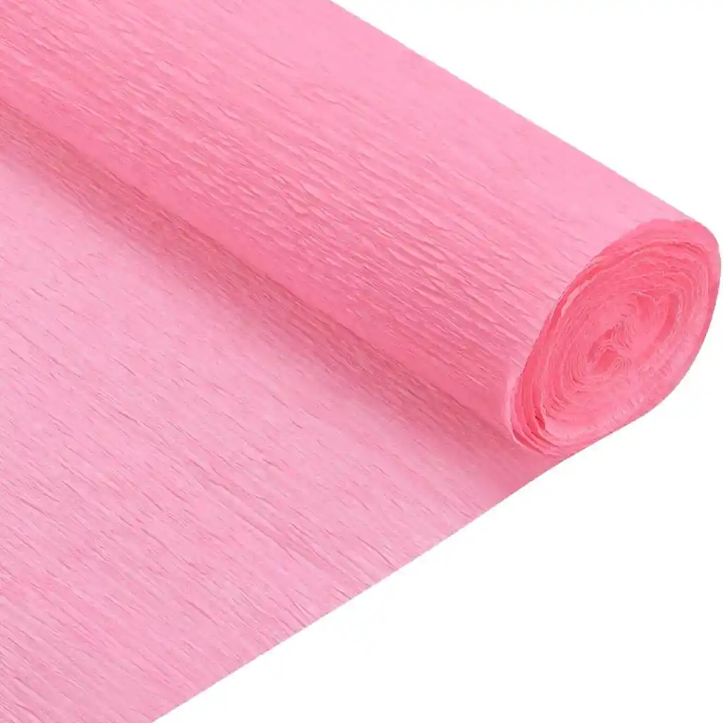 Papel Crepe En Pliego(50x130cm) En Rosado Claro