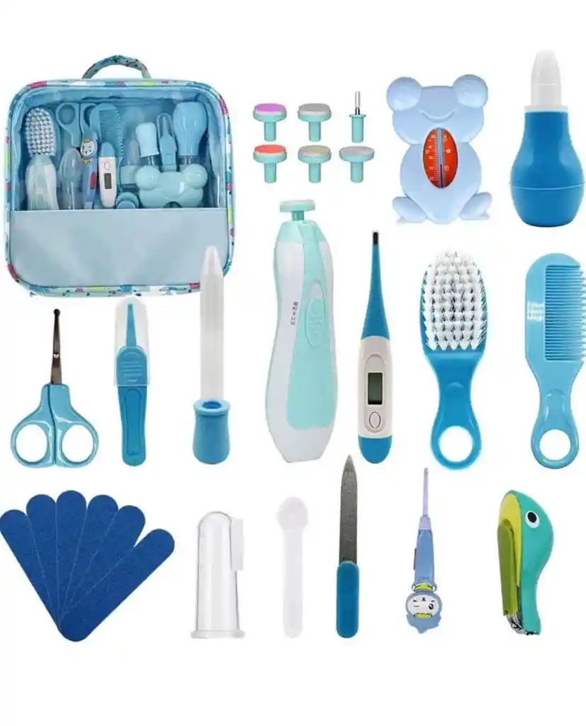 Set De Aseo Para Bebe Con Lima Pulidor Uñas 16 Piezas