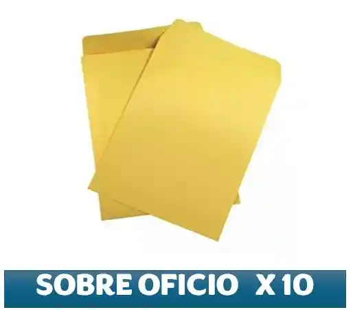 Sobre De Manila Oficio Norma X 10 Und