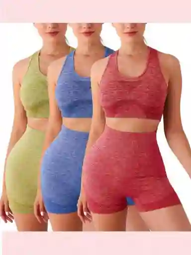 Conjunto Deportivo Dama Ropa Deportiva Mujer Gym Yoga 2 Piezas