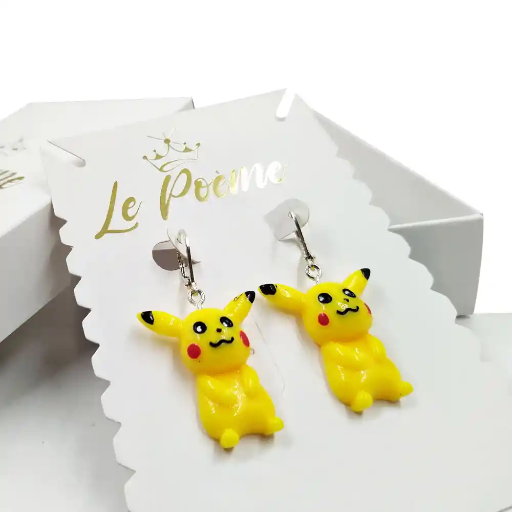 Arete Figura Pikachu Niñas Accesorios Mujeres Aretes