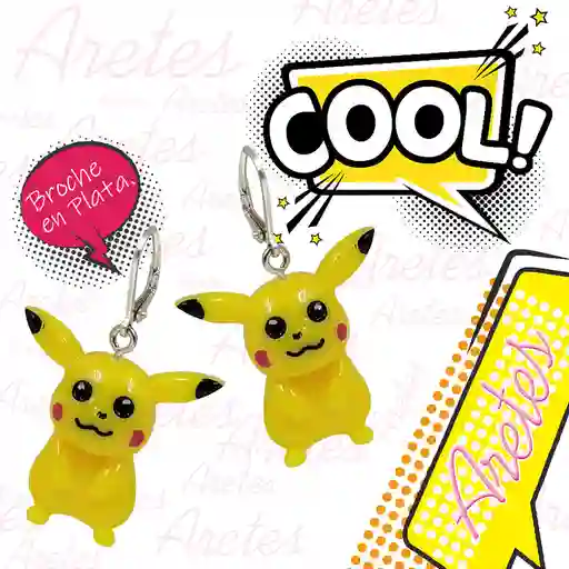 Arete Figura Pikachu Niñas Accesorios Mujeres Aretes