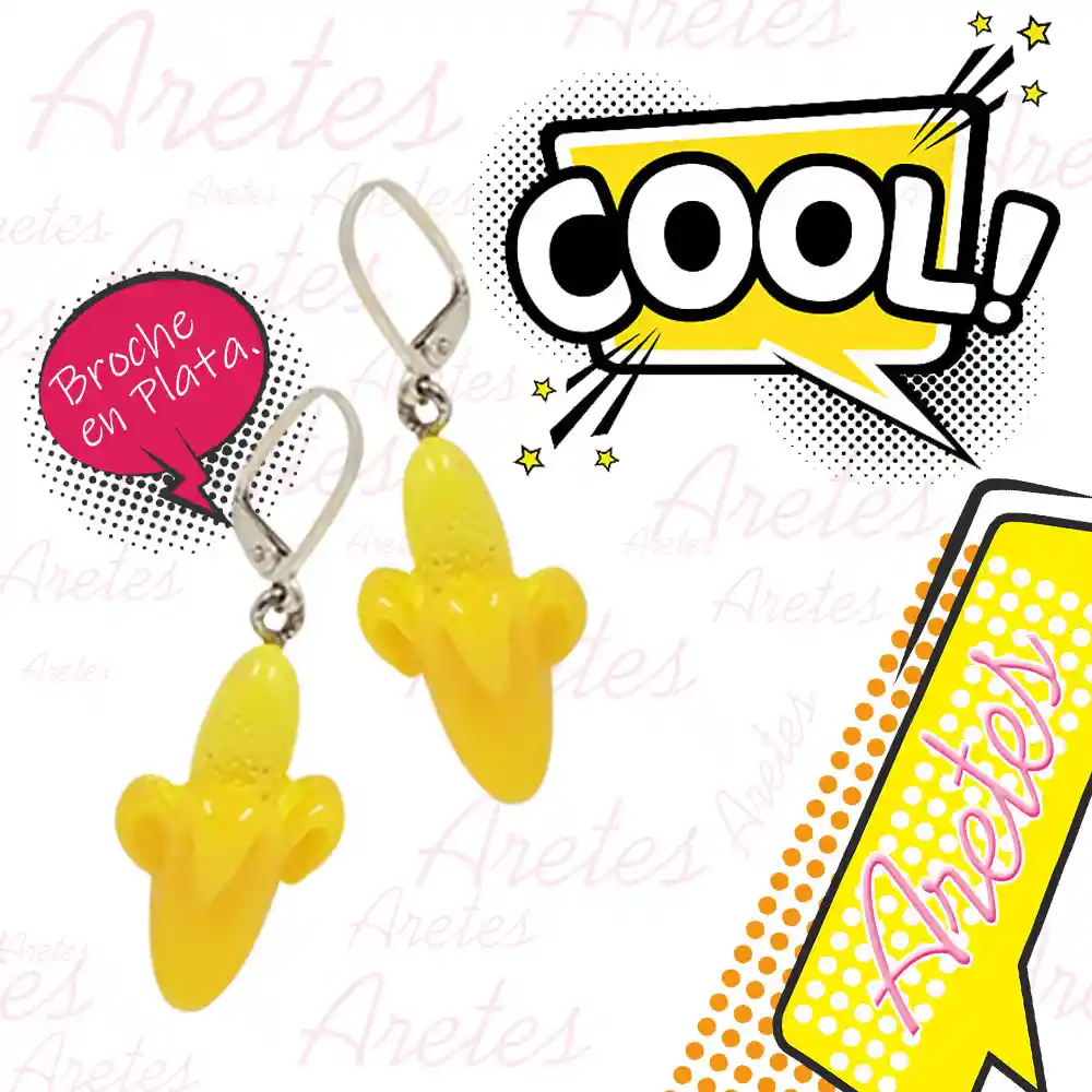 Arete Figura Maiz Niñas Accesorios Mujeres Aretes