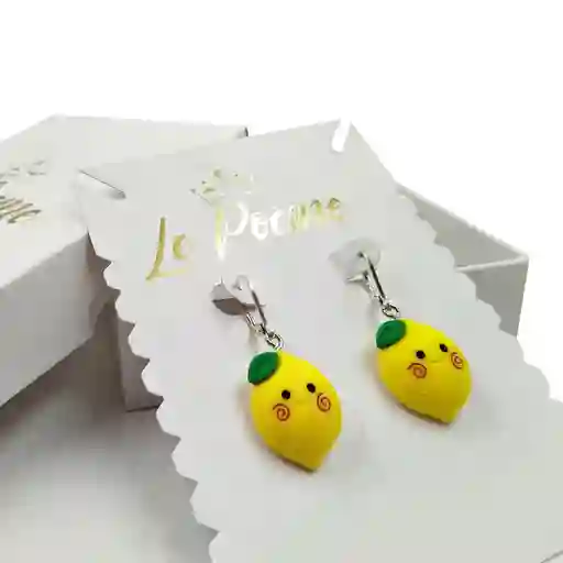 Arete Figura Limón Niñas Accesorios Mujeres Aretes