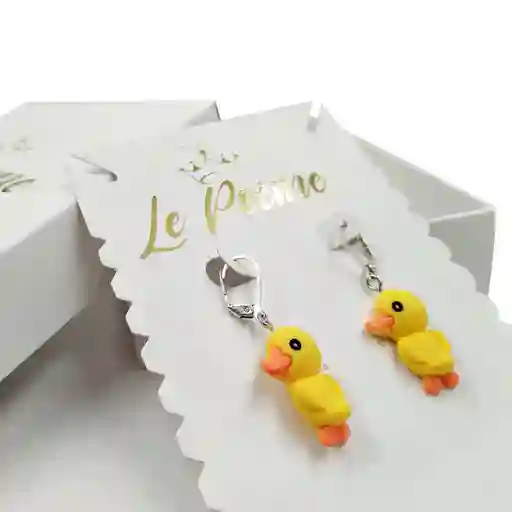 Arete Figura Pato 2 Niñas Accesorios Mujeres Aretes