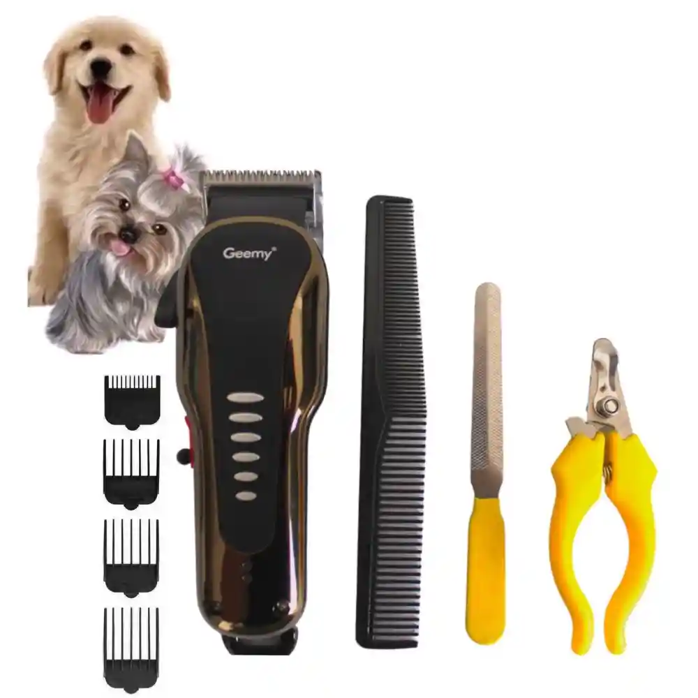 Maquina Peluquera Canina Geemy Gm-6063 Inalambrica Recargable
