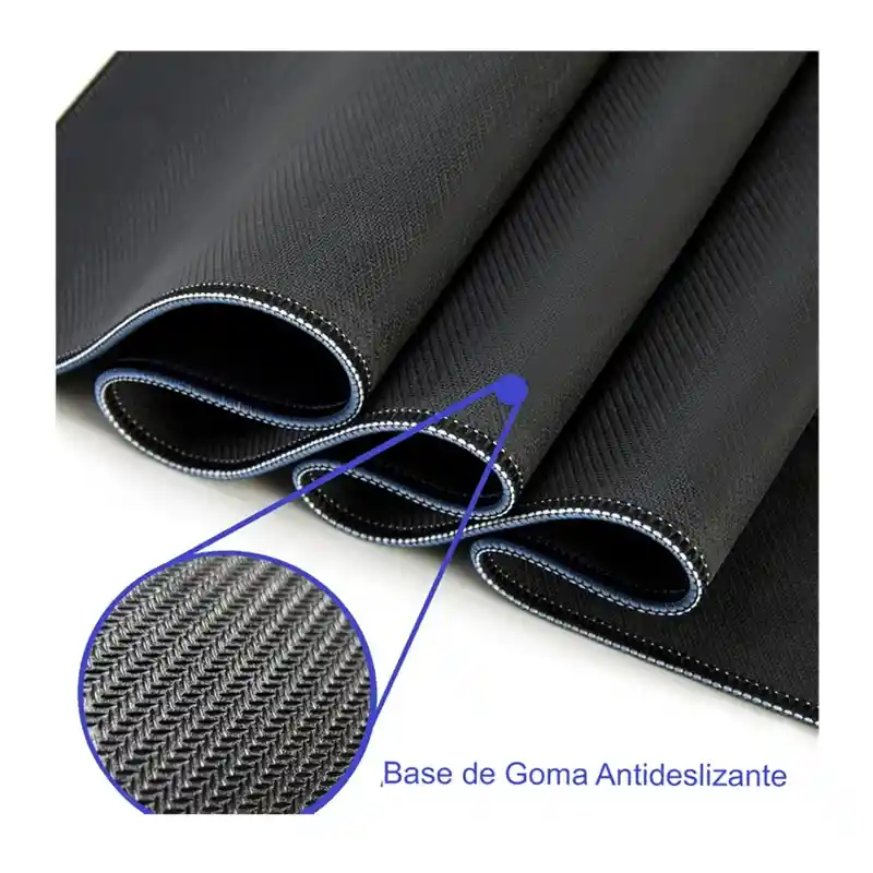 Alfombrilla Pad Mouse Con Base Antideslizante Color Negro