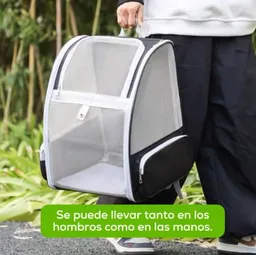 Cargador Morral Malla Para Mascotas