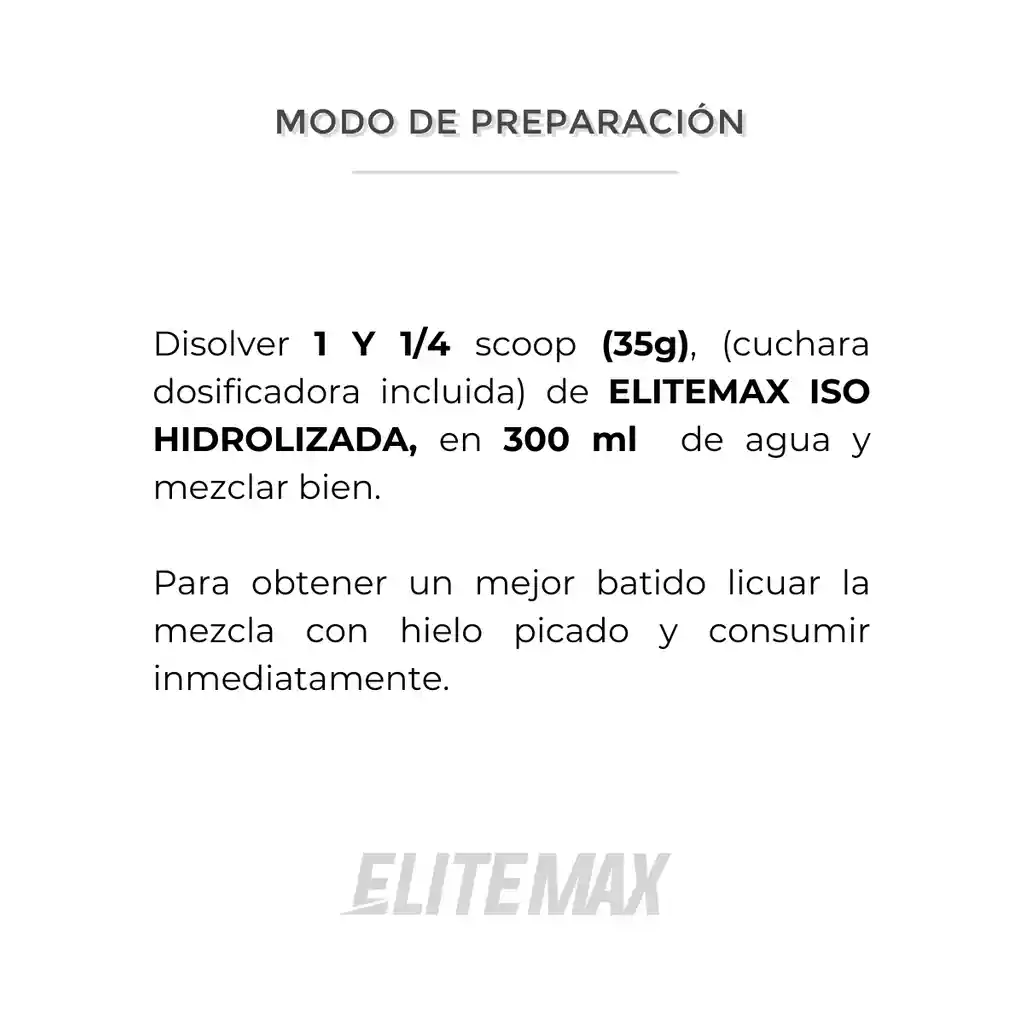 Proteina Iso Hidrolizada 3lb Elitemax