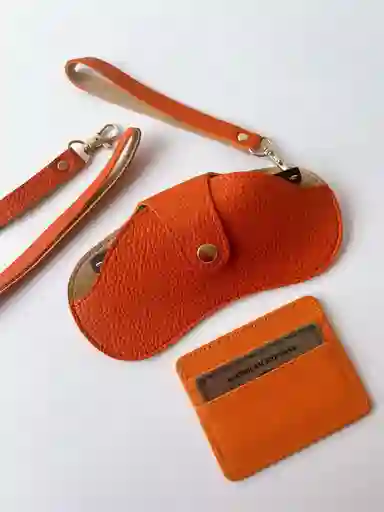 Porta Tarjetero Naranja