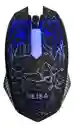 Mouse Tipo Gamer De Juego Seisa Dn-a401 Multicolor Color Negro