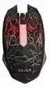 Mouse Tipo Gamer De Juego Seisa Dn-a401 Multicolor Color Negro