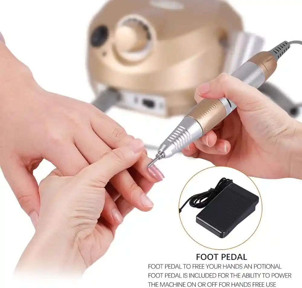 Kit Pulidor De Uñas De Mesa Electrico Profesional Manicure/pedicure