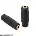 Adaptador Union De Plug 3.5mm Hembra A Hembra