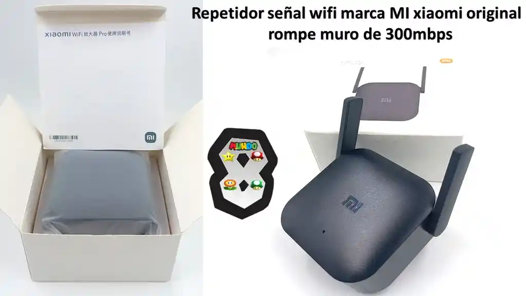Repetidor Wifi Rompe Muros Xiaomi Original 300mbps