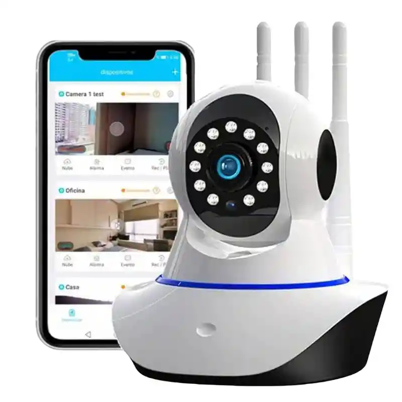 Cámara Seguridad Robot Wifi Nocturna Hd 1080p 3 Antenas