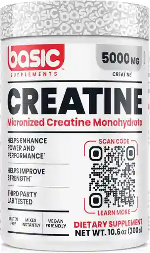 Creatina Monohidratada Micronizada 5 Gramos - 60 Serv - Basic