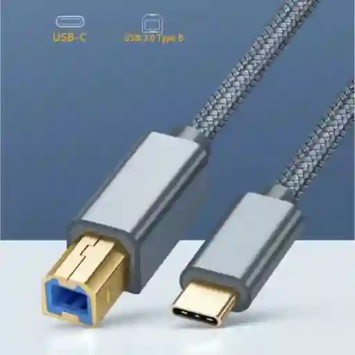Cable Para Impresora Usb Tipo C A Tipo A-b Alta Velocidad 1.5m