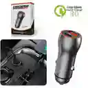 Cargador Carro Cigarrera 38w Carga Rapida Usb Tipo C