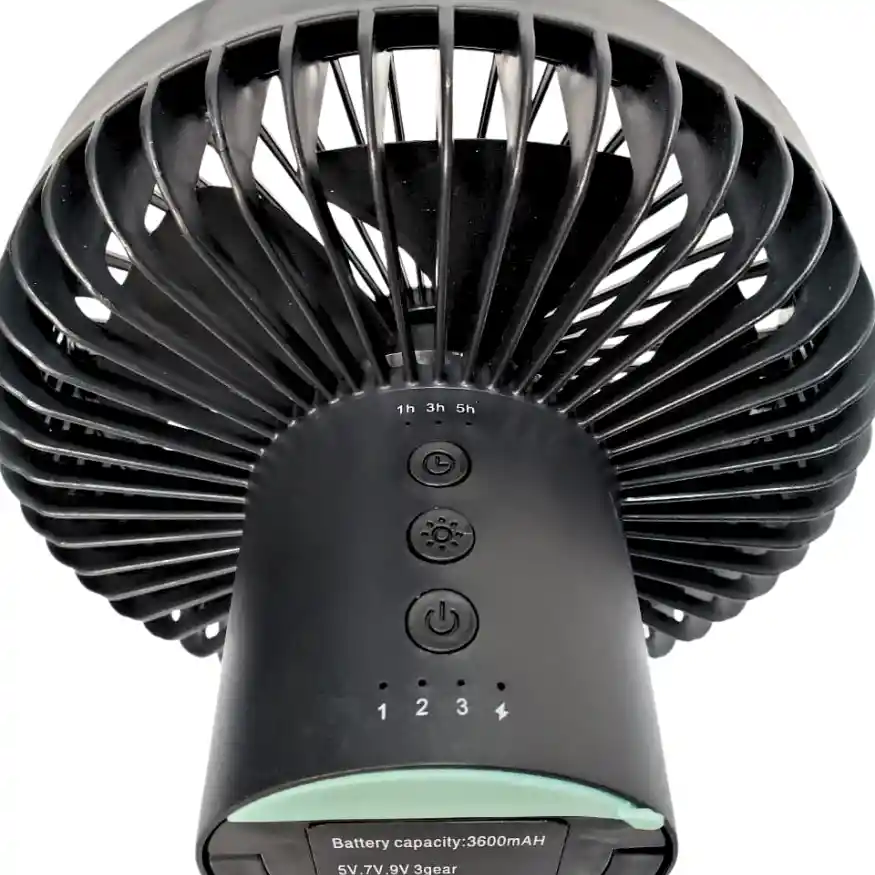 Ventilador Con Tripode Y Gancho Para Colgar Con Cable Usb