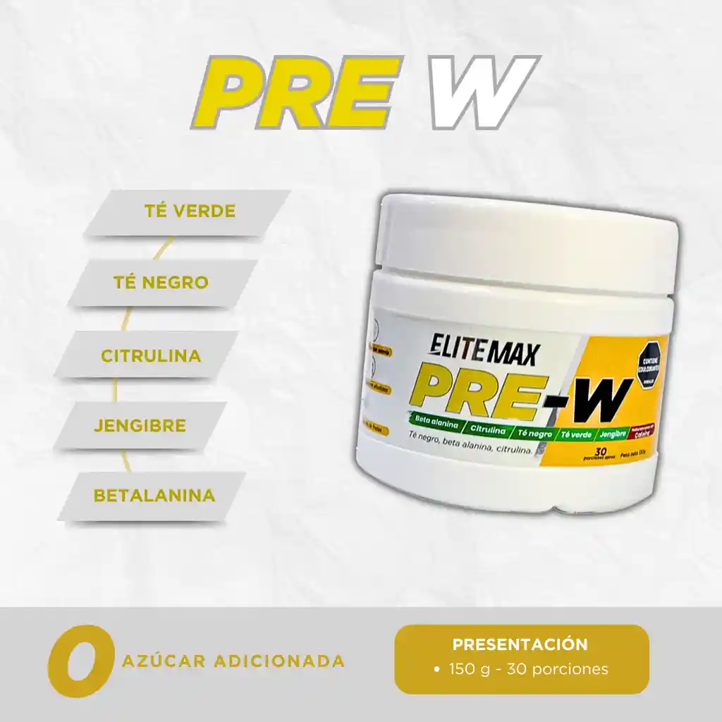 Pre-entreno Pre-w Elitemax