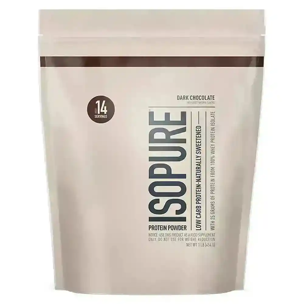 Isopure Zero Low Carb Naturally Sweetened Isopure Company 1 Lb Dark Chocolate