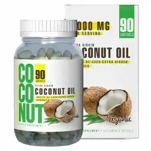 Coconut Oil Healthy America 90 Cápsulas