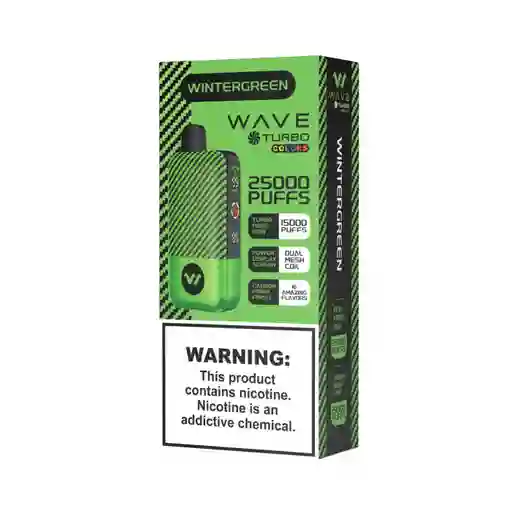Vape Wave Turbo Wintergreen 25.000 Puffs