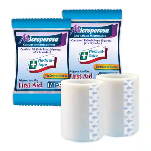 Microporo Blancol 2 Pulg X 10 Yds Celofán Alta Adhesividad