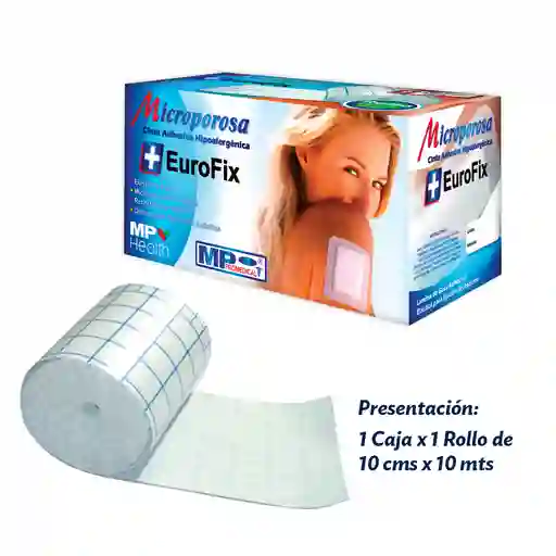 Eurofix Cinta Adhesiva Microp Elást 10 Cm X 10 Mts