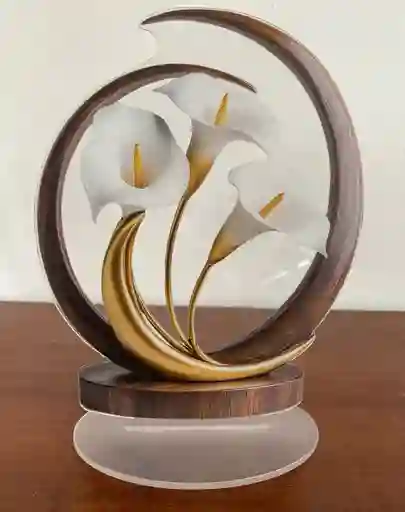 Flor De Loto En Acrílico