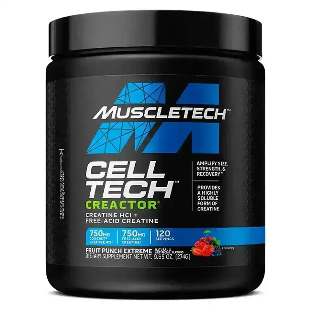 Celltech Creactor Muscletech 120 Servicios Fruit Punch